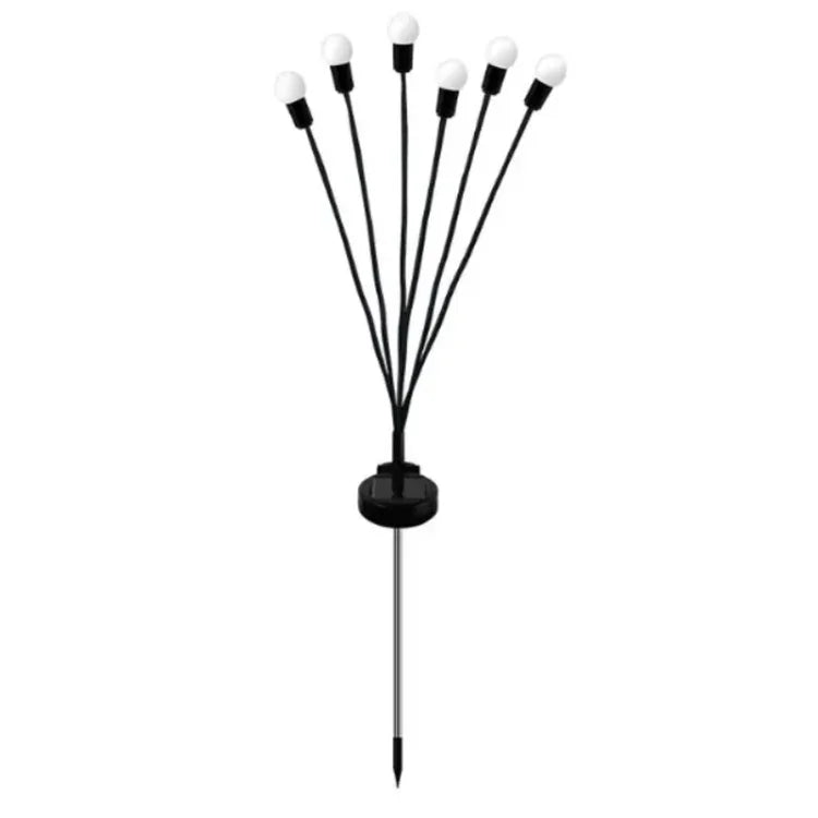 2 ensembles de lumières solaires lucioles de Noël pour jardin extérieur étanches, 6 têtes lumière chaude, 6 têtes lumière colorée, 8 têtes lumière chaude, 8 têtes lumière colorée, 10 têtes lumière chaude, 10 têtes lumière colorée