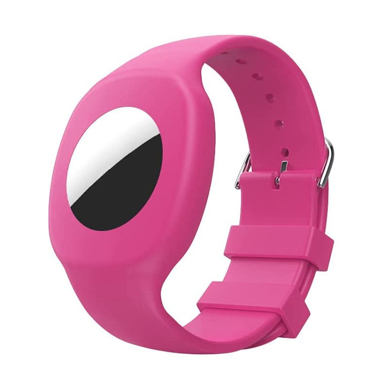 Pour la coque de protection en silicone avec bracelet de montre pour enfants AirTag 2e génération / AirTag 1re génération