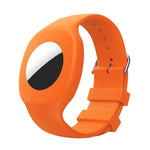 Pour la coque de protection en silicone avec bracelet de montre pour enfants AirTag 2e génération / AirTag 1re génération
