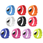 Pour la coque de protection en silicone avec bracelet de montre pour enfants AirTag 2e génération / AirTag 1re génération