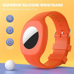 Pour la coque de protection en silicone avec bracelet de montre pour enfants AirTag 2e génération / AirTag 1re génération