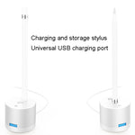 Pour adaptateur de charge USB Apple Pencil 1 avec base en métal et indicateur LED, A48 Argent, A48 Noir, A48 Or Rose