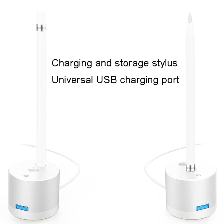 Pour adaptateur de charge USB Apple Pencil 1 avec base en métal et indicateur LED, A48 Argent, A48 Noir, A48 Or Rose
