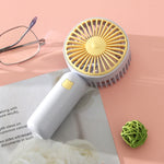 Ventilateur électrique portable de bureau à main avec chargement USB