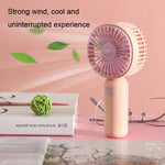 Ventilateur électrique portable de bureau à main avec chargement USB