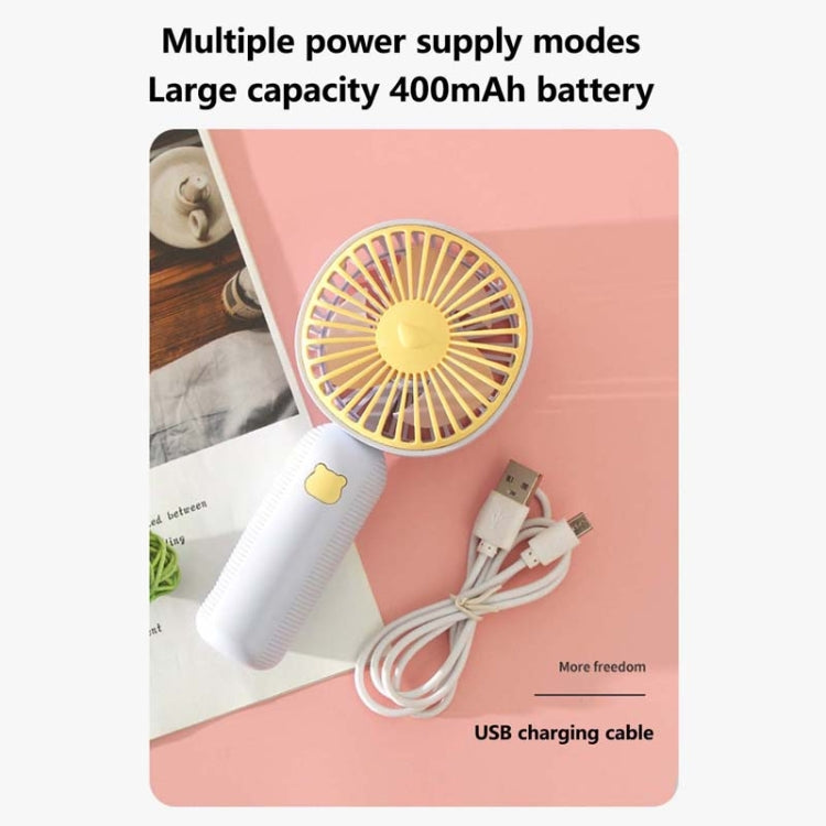 Ventilateur électrique portable de bureau à main avec chargement USB