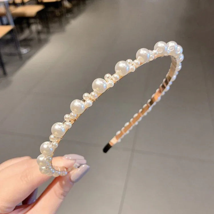 Serre-tête Doux Perle Rétro Accessoires Cheveux Polyvalents, 1A, 2B, 3C, 4, 5, 6, 7, 8, 9, 10, 11, 12, 13, 14, 15, 16, 17, 18, 19, 20