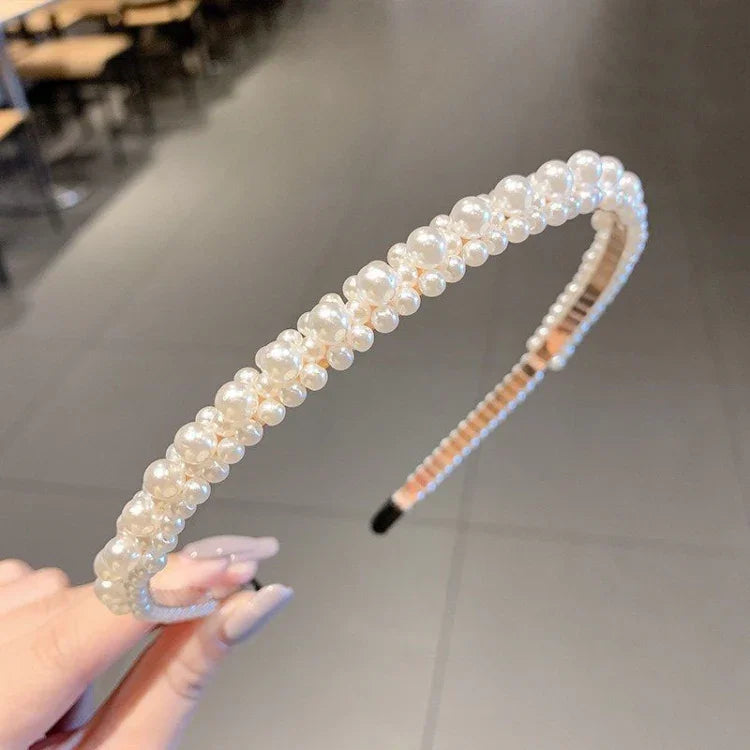Serre-tête Doux Perle Rétro Accessoires Cheveux Polyvalents, 1A, 2B, 3C, 4, 5, 6, 7, 8, 9, 10, 11, 12, 13, 14, 15, 16, 17, 18, 19, 20