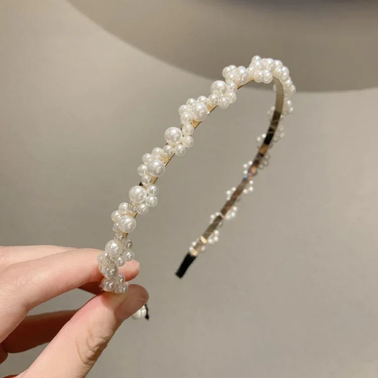 Serre-tête Doux Perle Rétro Accessoires Cheveux Polyvalents, 1A, 2B, 3C, 4, 5, 6, 7, 8, 9, 10, 11, 12, 13, 14, 15, 16, 17, 18, 19, 20