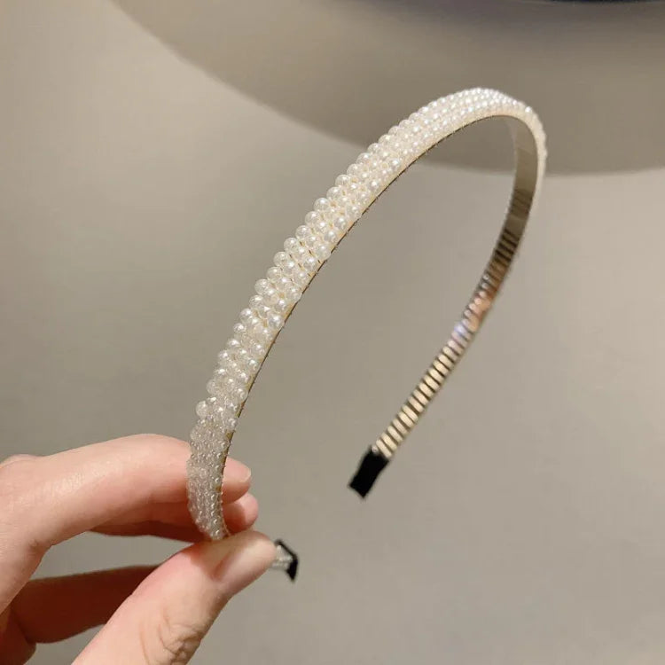 Serre-tête Doux Perle Rétro Accessoires Cheveux Polyvalents, 1A, 2B, 3C, 4, 5, 6, 7, 8, 9, 10, 11, 12, 13, 14, 15, 16, 17, 18, 19, 20