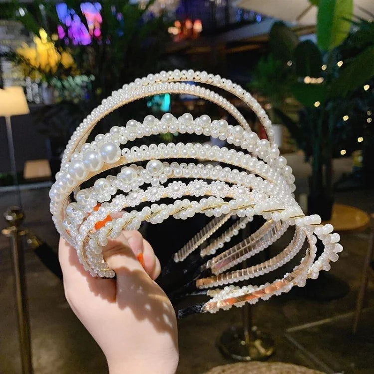 Serre-tête Doux Perle Rétro Accessoires Cheveux Polyvalents, 1A, 2B, 3C, 4, 5, 6, 7, 8, 9, 10, 11, 12, 13, 14, 15, 16, 17, 18, 19, 20