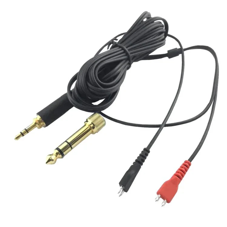 Câble audio casque pour Sennheiser HD25 / HD560 / HD540 / HD480 / HD430 / HD250, ZS0093 gauche long droite court, ZS0093 deux côtés équivalents