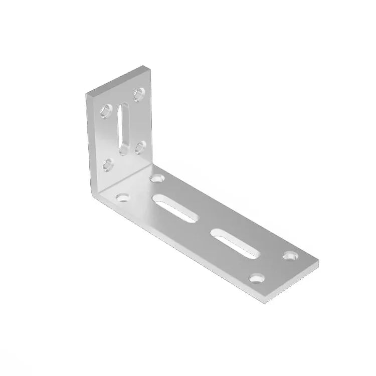 Équerre épaissie pour cloison de meuble suspendu, Petit argent, Moyen argent, Grand argent, Petit noir, Moyen noir, Grand noir, Petit blanc, Moyen blanc, Grand blanc