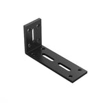Équerre épaissie pour cloison de meuble suspendu, Petit argent, Moyen argent, Grand argent, Petit noir, Moyen noir, Grand noir, Petit blanc, Moyen blanc, Grand blanc
