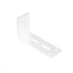 Équerre épaissie pour cloison de meuble suspendu, Petit argent, Moyen argent, Grand argent, Petit noir, Moyen noir, Grand noir, Petit blanc, Moyen blanc, Grand blanc