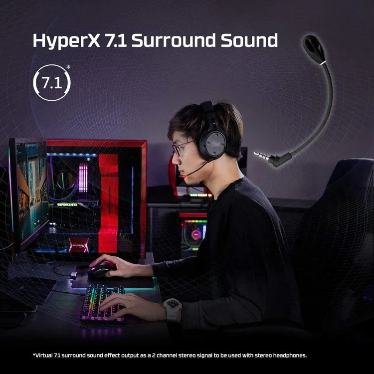 Casque gaming Kingston / Flight S / Sky Arrow S avec microphone antibruit et lumière, ZS0215