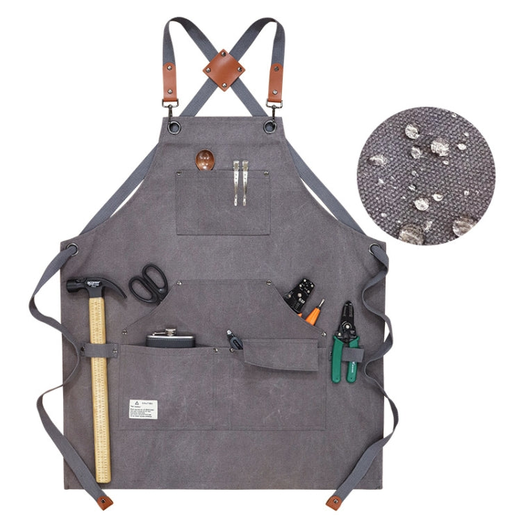 Tablier de travail en toile épaisse pour menuisier, électricien, jardinier, Noir Gris, Noir, Vert Armée, Kaki, Bleu, Camel, Ceinture Noir Gris, Ceinture Noire, Ceinture Vert Armée, Ceinture Kaki, Ceinture Bleue, Ceinture Camel