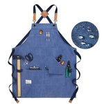 Tablier de travail en toile épaisse pour menuisier, électricien, jardinier, Noir Gris, Noir, Vert Armée, Kaki, Bleu, Camel, Ceinture Noir Gris, Ceinture Noire, Ceinture Vert Armée, Ceinture Kaki, Ceinture Bleue, Ceinture Camel