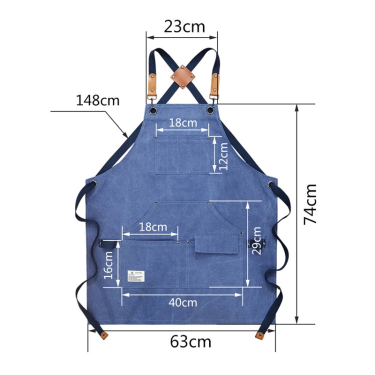 Tablier de travail en toile épaisse pour menuisier, électricien, jardinier, Noir Gris, Noir, Vert Armée, Kaki, Bleu, Camel, Ceinture Noir Gris, Ceinture Noire, Ceinture Vert Armée, Ceinture Kaki, Ceinture Bleue, Ceinture Camel