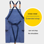 Tablier de travail en toile épaisse pour menuisier, électricien, jardinier, Noir Gris, Noir, Vert Armée, Kaki, Bleu, Camel, Ceinture Noir Gris, Ceinture Noire, Ceinture Vert Armée, Ceinture Kaki, Ceinture Bleue, Ceinture Camel