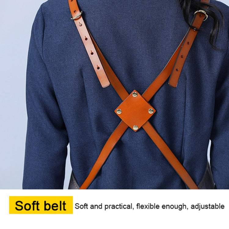 Tablier de travail en toile épaisse pour menuisier, électricien, jardinier, Noir Gris, Noir, Vert Armée, Kaki, Bleu, Camel, Ceinture Noir Gris, Ceinture Noire, Ceinture Vert Armée, Ceinture Kaki, Ceinture Bleue, Ceinture Camel