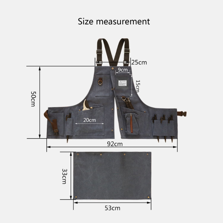 Tablier porte-outils multipoches en toile Canvas Electric Craftsmen