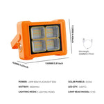 Projecteur solaire Lampe de poche portative Lampe de travail d'urgence, 144 LED