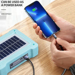 Projecteur solaire Lampe de poche portative Lampe de travail d'urgence, 144 LED