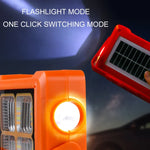 Projecteur solaire Lampe de poche portative Lampe de travail d'urgence, 144 LED