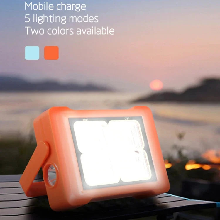 Projecteur solaire Lampe de poche portative Lampe de travail d'urgence, 144 LED