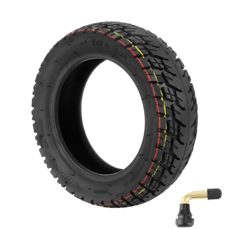 Ulip 10 x 3.0 Pneumatique tubeless tout-terrain épaissi 10 pouces pour trottinette électrique Dualtron Zero 10X, Kaabo Wolf Warrior, Kaabo Mantis 10, sans valve, avec valve