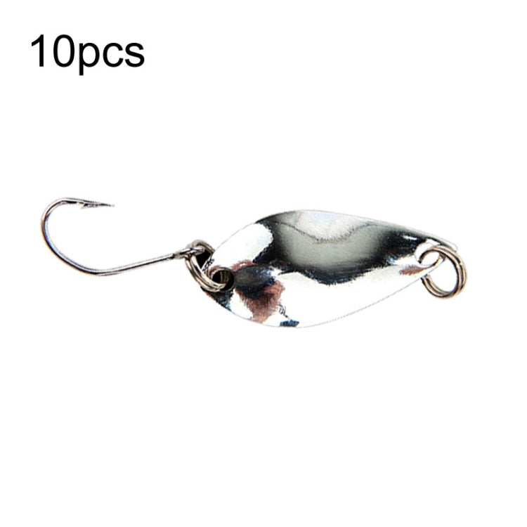 Leurres de pêche faux en forme de bouche de cheval avec hameçon simple, cuillère, sequins, 10 pcs 5g, 10 pcs 3,5g, 10 pcs 2,5g, 10 pcs 2g maille, 10 pcs 2g papillon