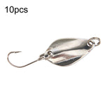 Leurres de pêche faux en forme de bouche de cheval avec hameçon simple, cuillère, sequins, 10 pcs 5g, 10 pcs 3,5g, 10 pcs 2,5g, 10 pcs 2g maille, 10 pcs 2g papillon