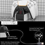 iplay HBP-260 Siège de chargement pour manette PS5, manette de jeu électrique, siège de chargement rapide, HBP-260