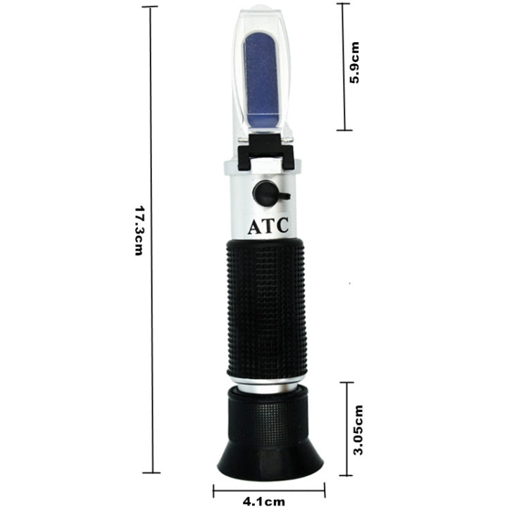 Réfractomètre portable pour fruits, testeur de sucre Brix 0-32, RF001BX avec boîte en plastique