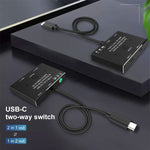 Commutateur bidirectionnel 8K30 Type-C / USB-C 10 Gbps répartiteur HD, KC-C201, C201 machine unique