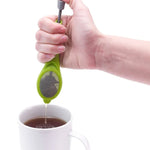 Infuseur à thé réutilisable avec piston intégré, en plastique de qualité alimentaire, portable, pour thé et café