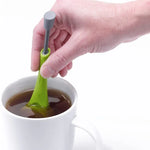 Infuseur à thé réutilisable avec piston intégré, en plastique de qualité alimentaire, portable, pour thé et café