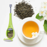 Infuseur à thé réutilisable avec piston intégré, en plastique de qualité alimentaire, portable, pour thé et café