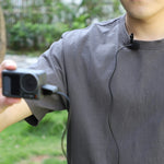 Microphone col Sunnylife MC490 pour caméra de mouvement, pour DJI Action3/2, pour Insta360 ONE RS, pour Insta360 ONE X2/X3/1 inch 360 Edition