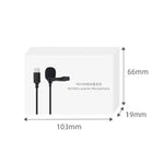 Microphone col Sunnylife MC490 pour caméra de mouvement, pour DJI Action3/2, pour Insta360 ONE RS, pour Insta360 ONE X2/X3/1 inch 360 Edition