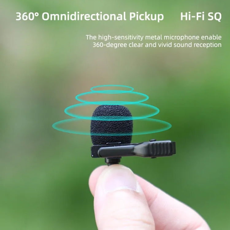 Microphone col Sunnylife MC490 pour caméra de mouvement, pour DJI Action3/2, pour Insta360 ONE RS, pour Insta360 ONE X2/X3/1 inch 360 Edition