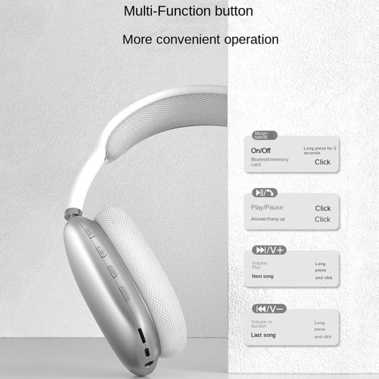 Casque de jeu stéréo Bluetooth sans fil à réduction de bruit