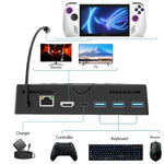 Pour station d'accueil multifonctionnelle de base de chargement ROG ALLY, version 6-en-1