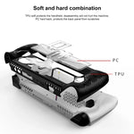 Pour console de jeu ASUS Rog Ally, étui de protection PC+TPU avec support, PC+TPU Noir+Transparent
