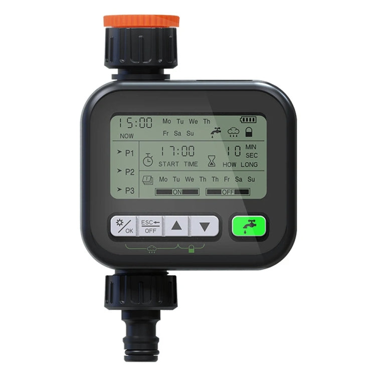 Minuteur de jardin, dispositif d'arrosage automatique, dispositif d'arrosage pour balcon de jardin, contrôleur de système d'irrigation intelligent, noir