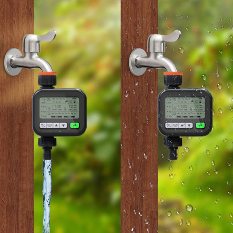 Minuteur de jardin, dispositif d'arrosage automatique, dispositif d'arrosage pour balcon de jardin, contrôleur de système d'irrigation intelligent, noir