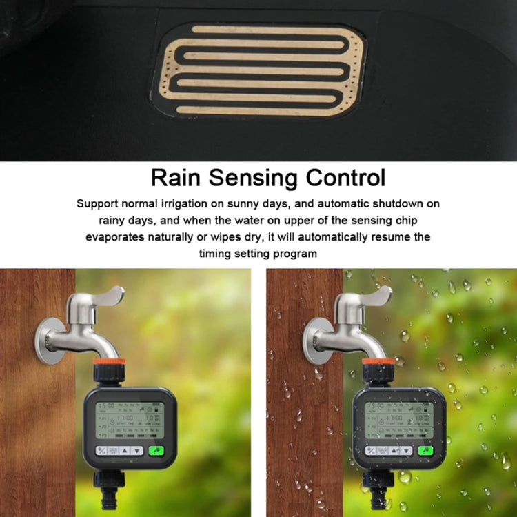 Minuteur de jardin, dispositif d'arrosage automatique, dispositif d'arrosage pour balcon de jardin, contrôleur de système d'irrigation intelligent, noir