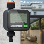 Minuteur de jardin, dispositif d'arrosage automatique, dispositif d'arrosage pour balcon de jardin, contrôleur de système d'irrigation intelligent, noir