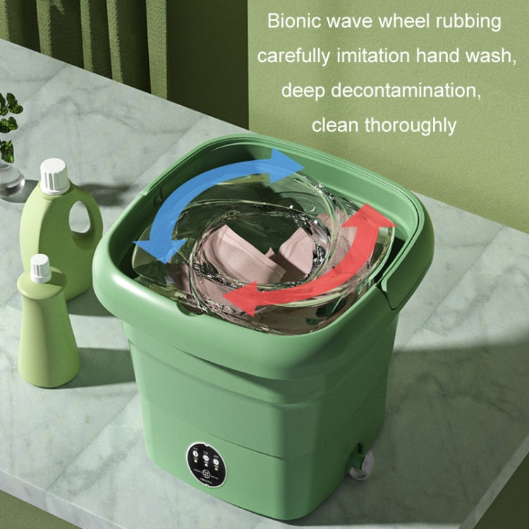 Mini machine à laver portative pliable pour sous-vêtements, vert fruit, bleu lac, vert fruit + lumière bleue antibactérienne
